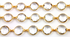 Rock Crystal Faceted Puff Coin Chain, (BC-CRY-128)